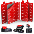4Pcs Adhesive Sticky Pads for Dash Cam, Square High Heat Resistant Double-Sided Sticker