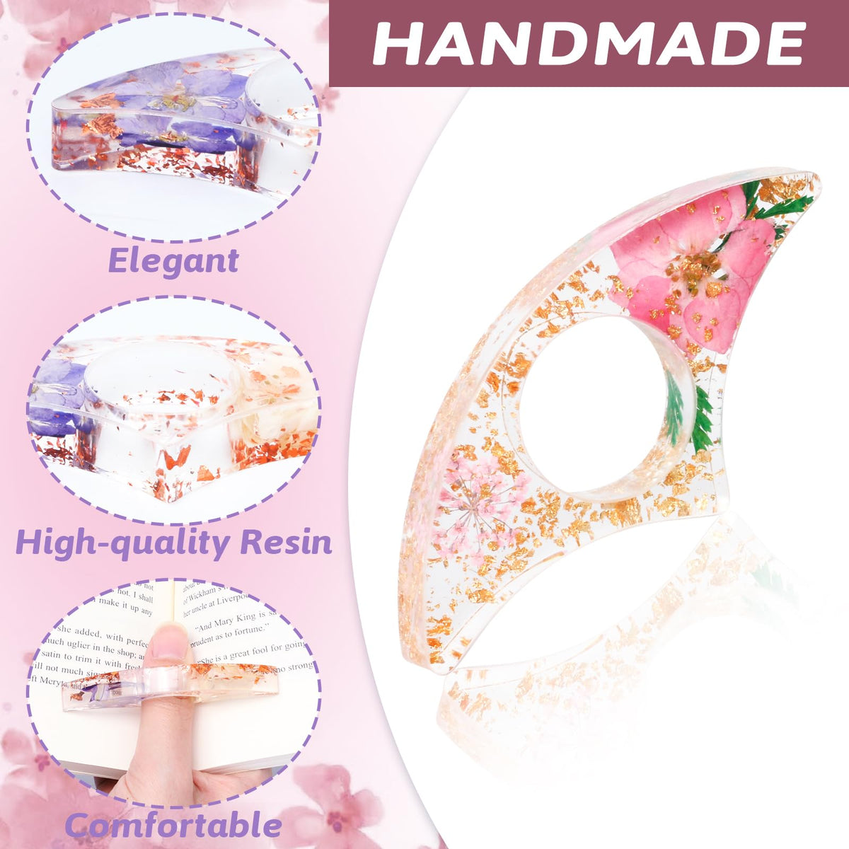 Kaluofan Bookmarks and Thumb Book Page Holder - M / 2PCS view 2