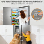 Fridge Locks for Kids with Strong Adhesive - Gray / 2 Pack view 2