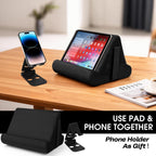 Sttargxing Tablet Stand Multi-Angle Tablet Pad Stand Lazy Holder Stand Soft Pad Stand Tablet Cushion Stand with Net Pocket & Random Color Stands for Lap - Black view 3