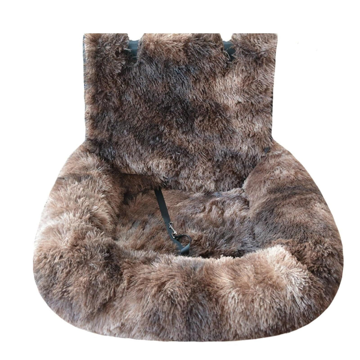 Generic Car Seat- Pets Bed, Dog Car Bed with Straps Furry Seats with Thick Cushion for Travel, with Thick Cus for