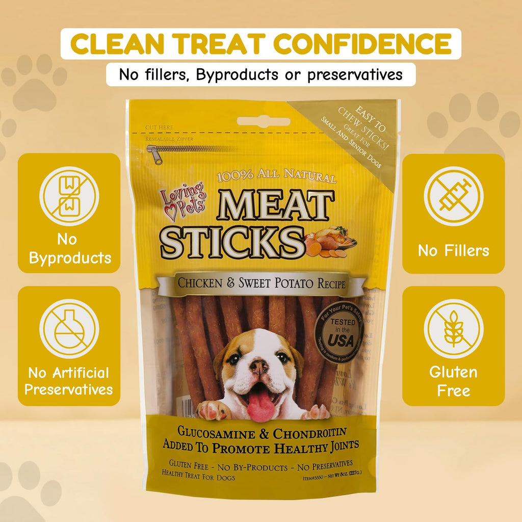 Loving Pets Meat Sticks Dog Treats - Sweet Potato and Chicken Recipe view 2