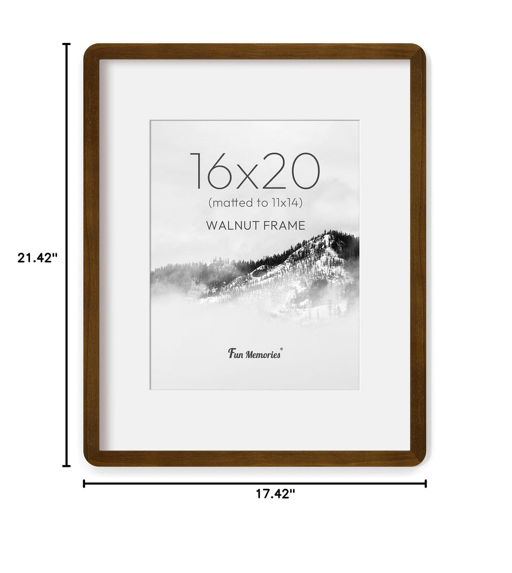 Fun Memories Wood Picture Frame - A.Walnut / 16x20 view 7