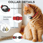 AirTag Cat Collars, Stretchy Collar