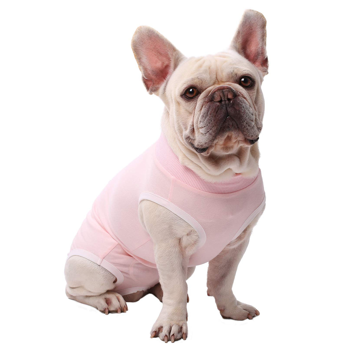SAWMONG Recovery Suit for Dogs Female Male - pink / Large (Back:15.4", Weight: 10-22 Ib) view 1