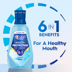 Crest Mouthwash Pro Health Multi-Protection, 1L, 2 Pack, 6-in-1 Benefits, Alcohol Free, Enamel Repair, Breath