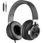COOSII AC01 Over-Ear Headphones Wired - Black Grey