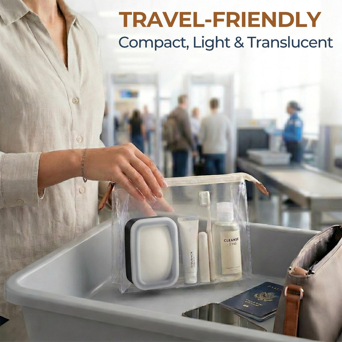 AIMAIAIMAI Travel Soap Case, Compact Silicone Travel Soap