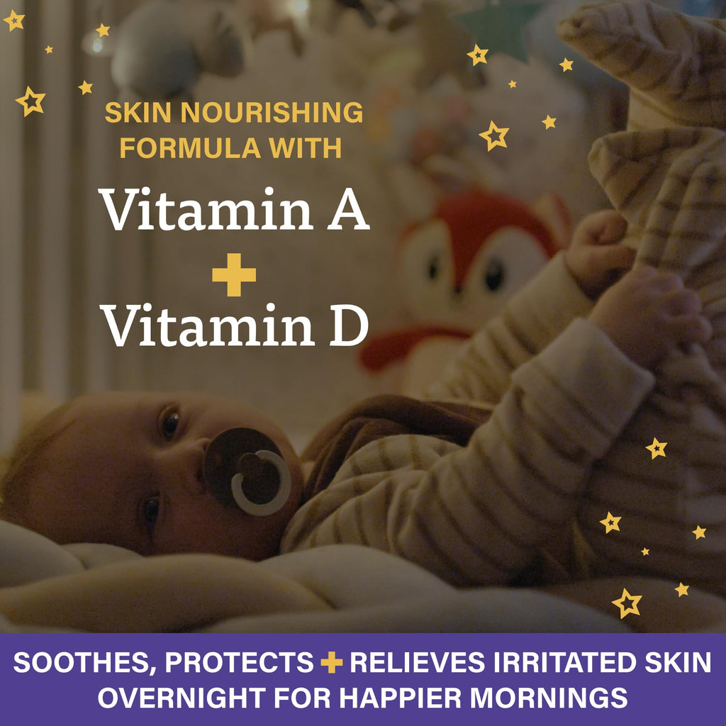 A+D Overnight Healing Diaper Rash Ointment, with Vitamins, Lavender, – 3.6 Oz