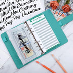 SKYDUE Budget Binder, Money Saving Binder with Zipper Envelopes, Cash Envelopes and Expense Budget Sheets for Budgeting