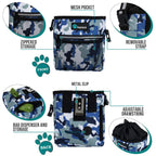 PetAmi Hands Free Dog Treat Pouch for Training and Walking - Camo Blue view 2