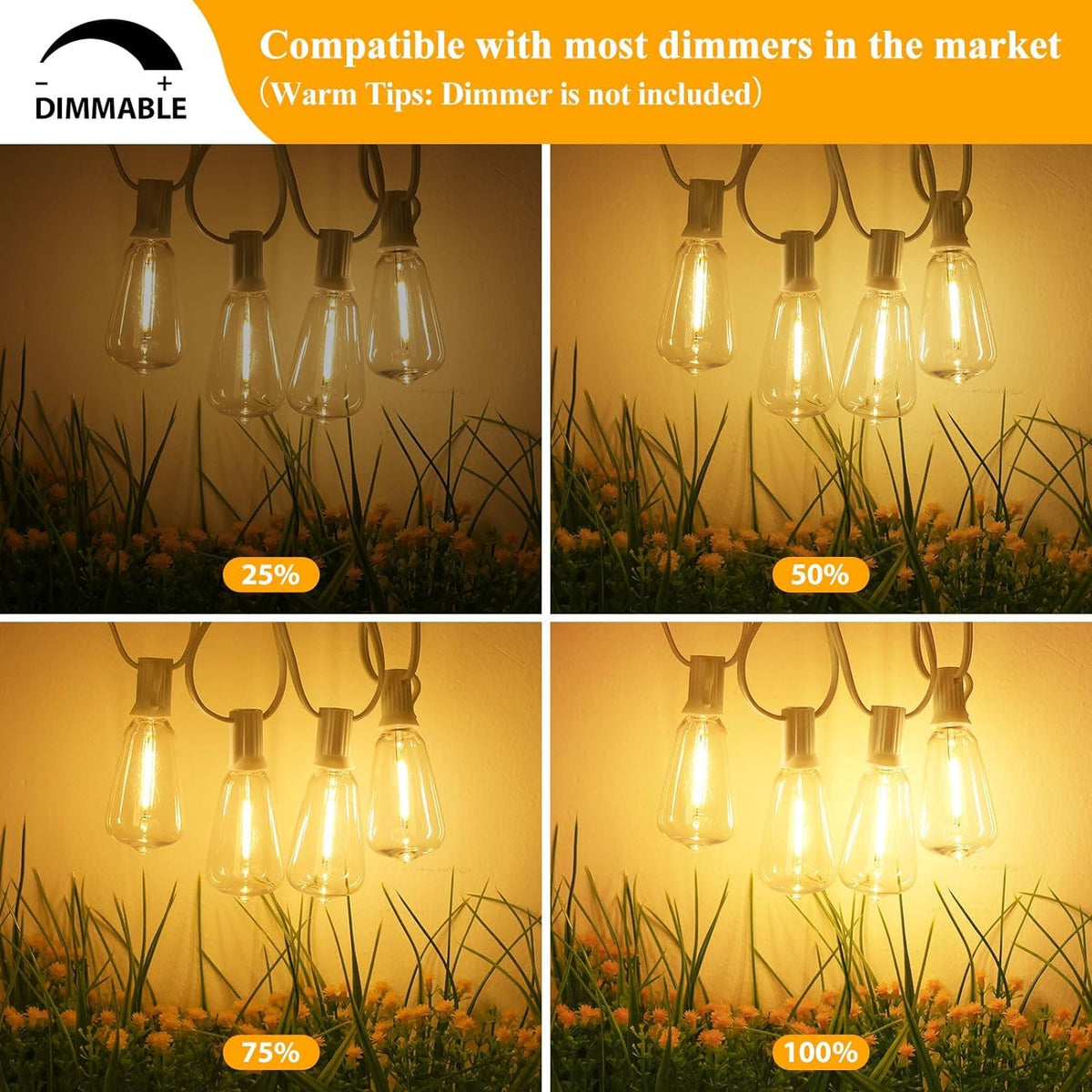 Brightever Outdoor String Lights