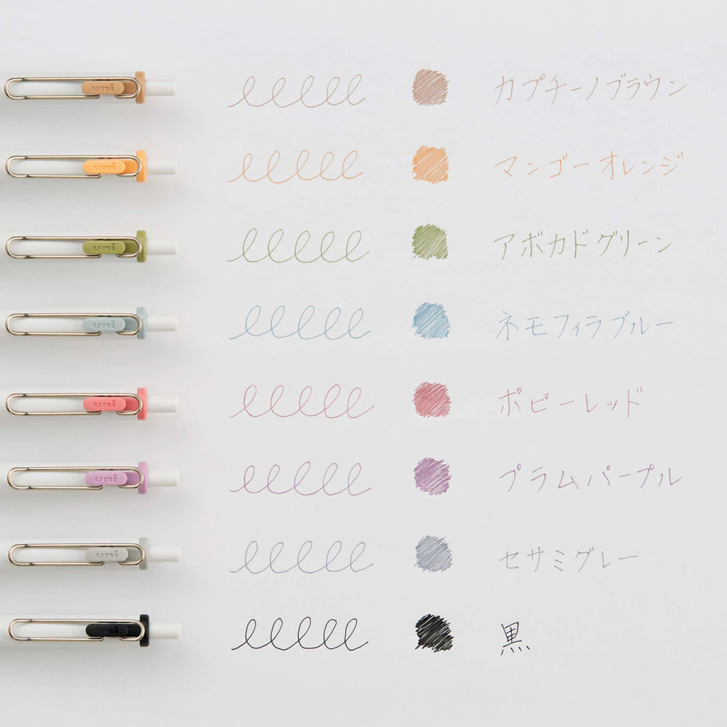 Mitsubishi Pencil UMNS38FC8C Gel Ballpoint Pen Uni-Ball One 0.38 Fica Color Set of 8 (additional view 2)