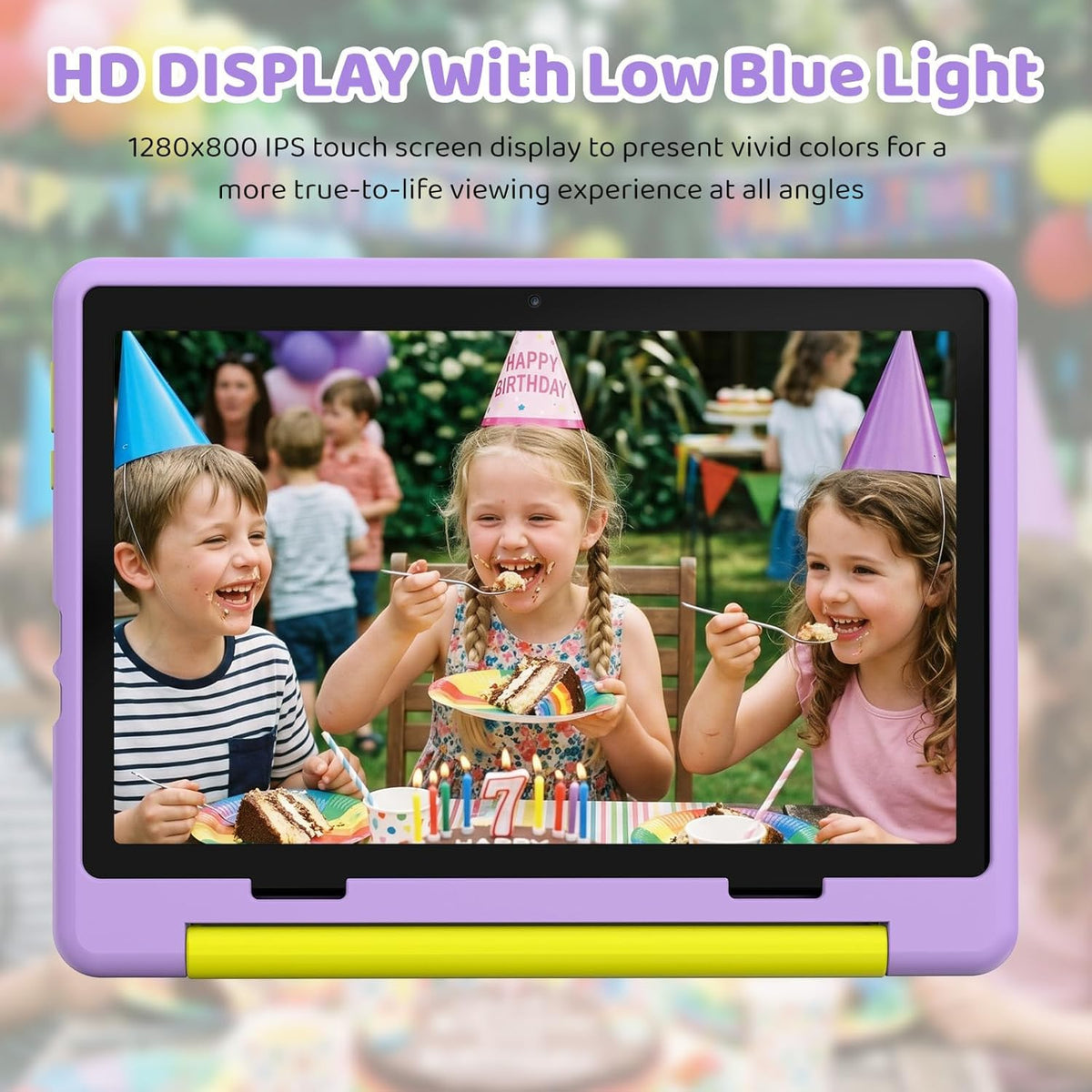 Kids Tablet,Android 16 Tablet for Kids 10 inch with Case,24GB RAM 64GB ROM - Purple view 6