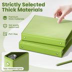 SUNEE 3 Ring Binder 1 Inch 1 Pack, Clear View Binder Three Ring PVC-Free (Fit 8.5x11 Inches) for School or Office