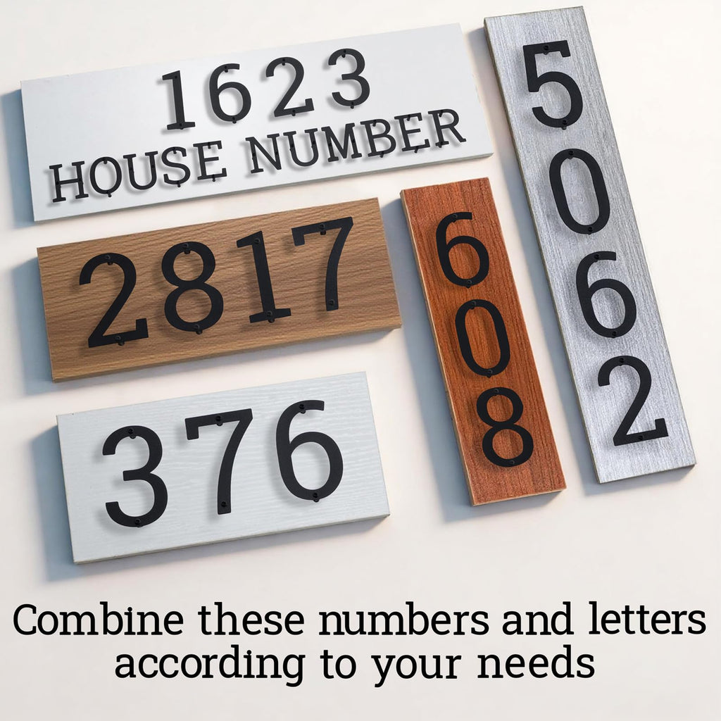 Ya_chtttwo 2" Stainless Steel Floating House letters, Metal Letters, House Address Letter for Outside, Modern Black