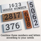Ya_chtttwo 2" Stainless Steel Floating House letters, Metal Letters, House Address Letter for Outside, Modern Black