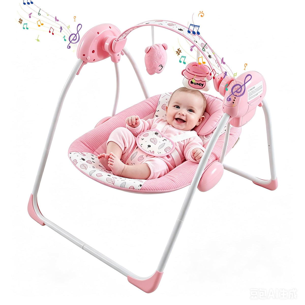 Otrolepota Baby Swing - Pink Bear