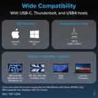 Plugable Thunderbolt 4 Dock for M4/M5 MacBook Air & Pro, 100W Charging (additional view 6)