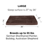 Furhaven Orthopedic Dog Bed - Espresso / Large view 1