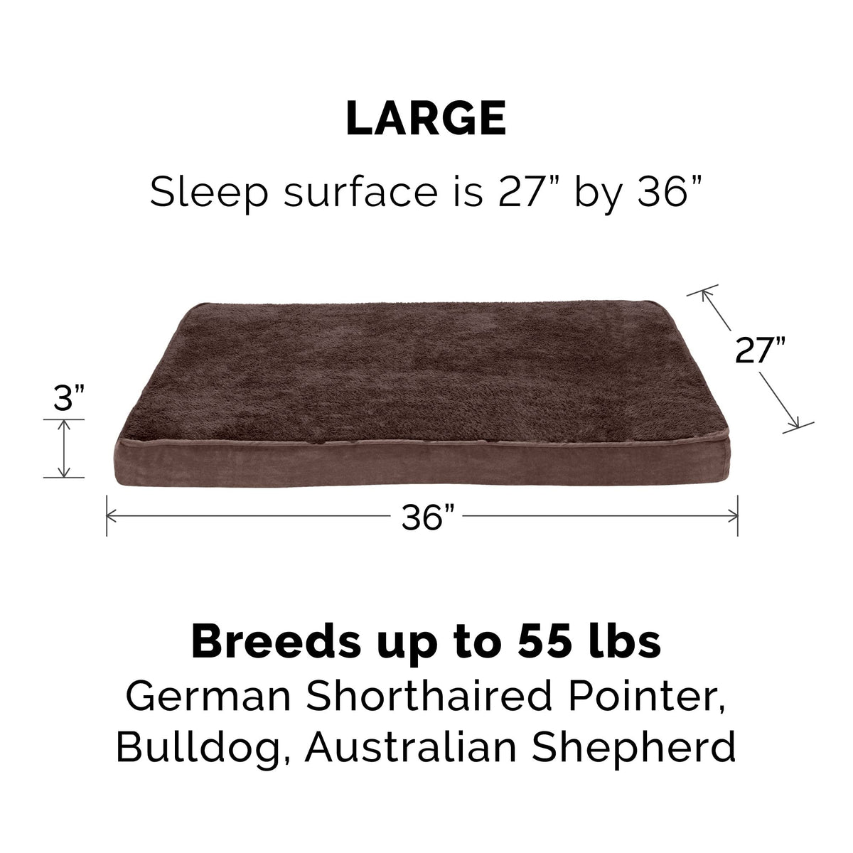 Furhaven Orthopedic Dog Bed - Espresso / Large view 1