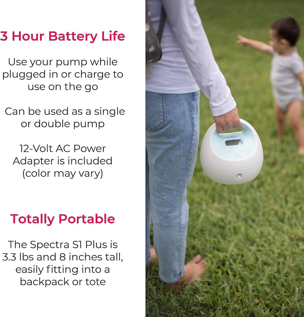 Spectra Baby S1 Plus Electric Breast Milk Pump for Baby Feeding (MM011091) (Pack of 13)