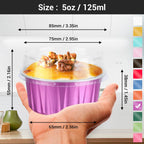 EUSOAR 5oz Baking Cups-3 - Rose Red / 50pcs view 1