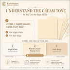 Envelopus 8.5 x 11 Cover Stock - Cream view 2