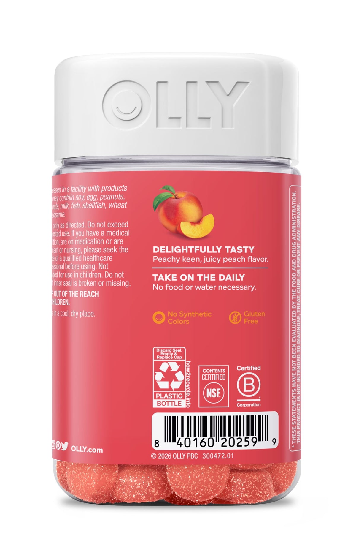 OLLY Probiotic + Prebiotic Gummy - 60 Count (Pack of 1) view 6