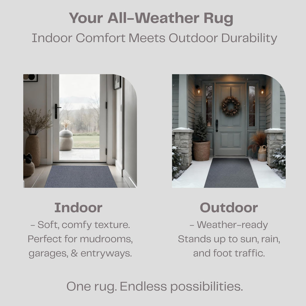 iCustomRug Ribbed Hallway Runner Rug, 3' x