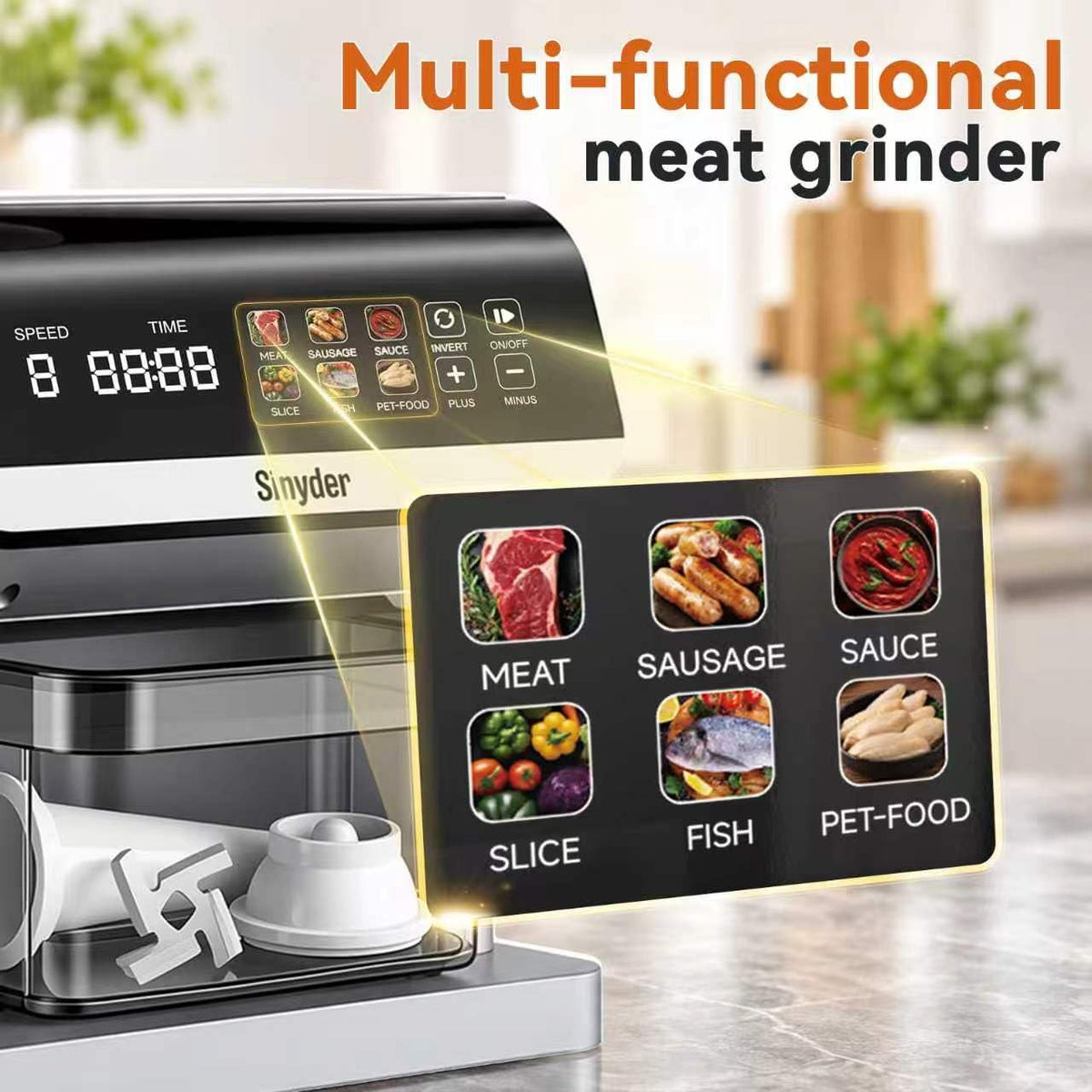 Sinyder Electric Meat Grinder 3500W - view 5