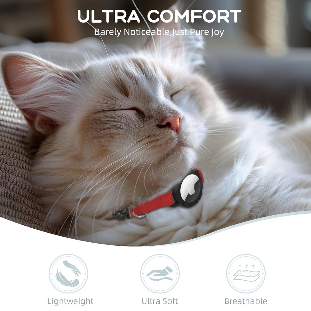 AirTag Cat Collars, Stretchy Collar