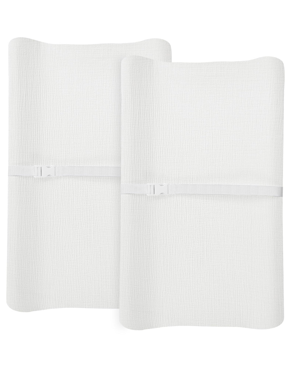 Changing Pad Cover for Baby Girls Boys - White & White