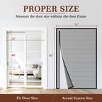 Yotache Magnetic Screen Door Fits 72"x80" Doors, Reversible Side Opening