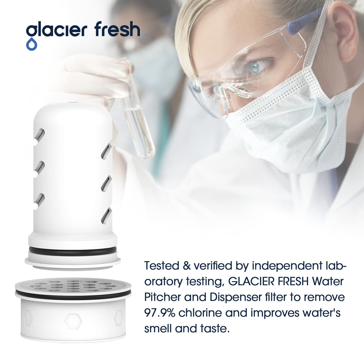 GLACIER FRESH Pitcher Filters Compatible with LifeStraw, Carbon+Ion 1+2 (additional view 3)