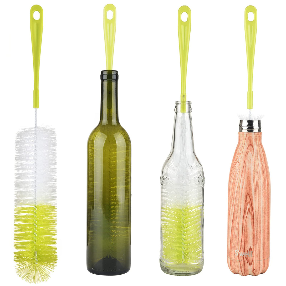 ALINK 16 inch Long Bottle Brush Cleaner for Washing Wine/Beer/Sport Well/Thermos/Glass, Hummingbird Feeder and Long