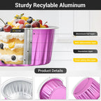 EUSOAR 5oz Baking Cups-3 - Rose Red / 50pcs view 2