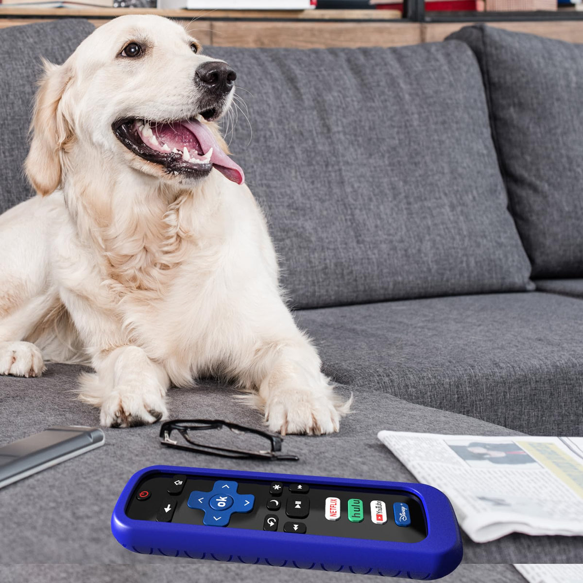 Cover for Roku Stick Remote - Non-glow Blue view 5