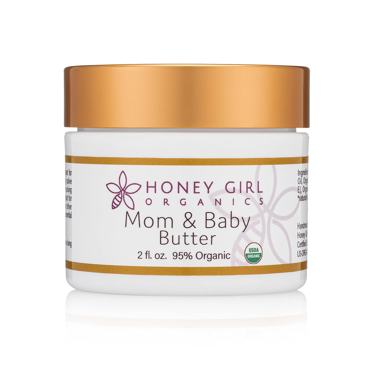 Honey Girl Organics, Body Lotion Butter Mom And Baby Organic, 2.5 Fl Oz