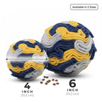 Adorepaw Snuffle Ball for Dogs - Navy&Yellow / Small view 5