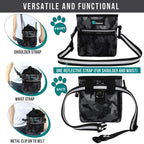 PetAmi Hands Free Dog Treat Pouch for Training and Walking - Camo Black view 3