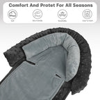 HNHUAMING Infant Car Seat Insert - Black view 1