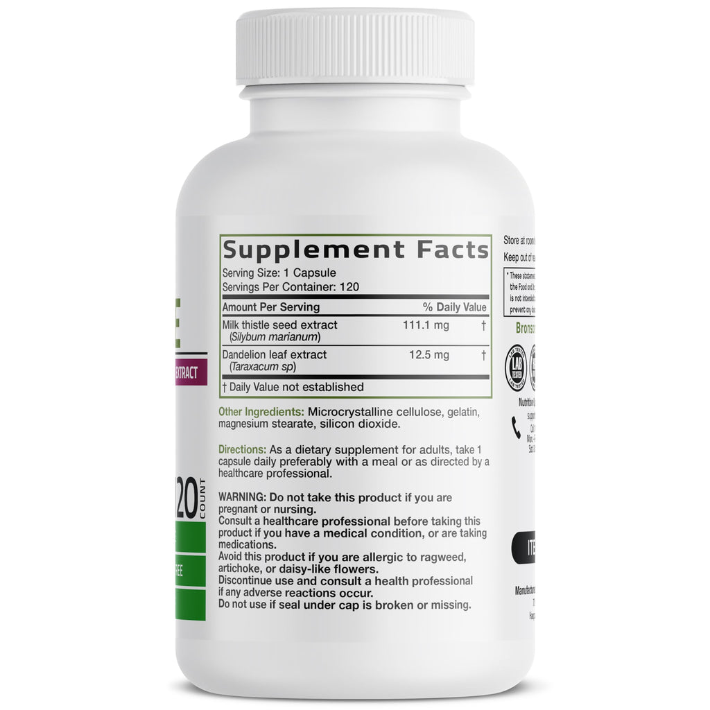 Bronson Milk Thistle 120 Count