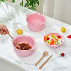 Romooa 45oz Cute Pig Ramen Bowl Set Microwavable