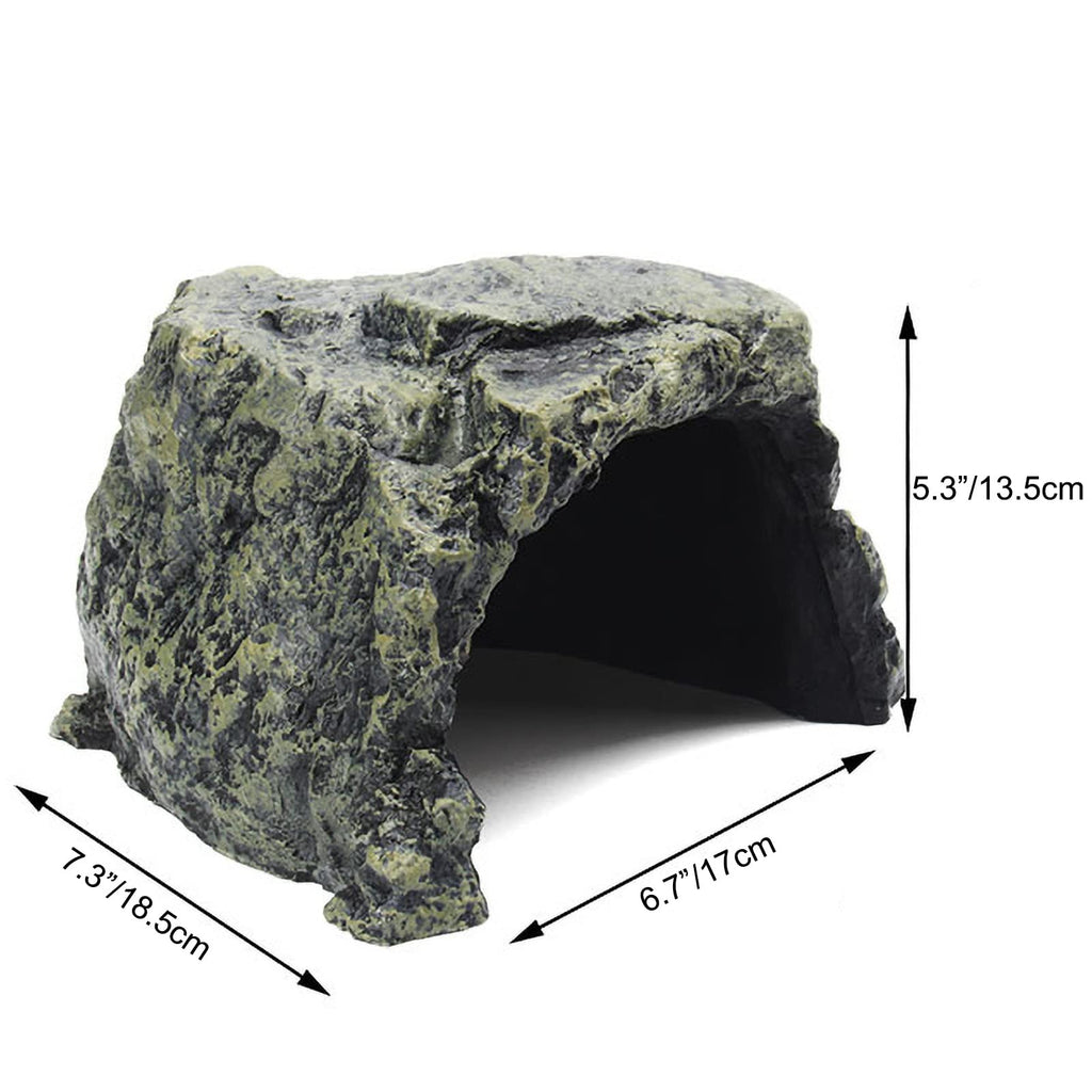 Aquarium Resin Castle Decoration - Rock Hide Cave view 5