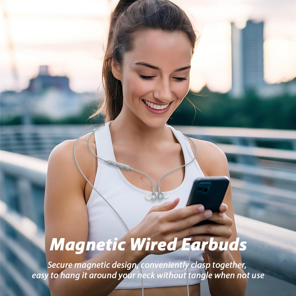 USB C Headphones for iPhone 18 Pro Max 17 16 15/Galaxy S26 FE Wired Earbuds - Sky-Grey view 2