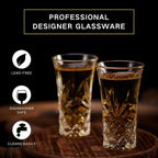 JAIEF Tequila Glasses Heavy Base Shot Glass Cordial Glasses 2 OZ - 12 view 2