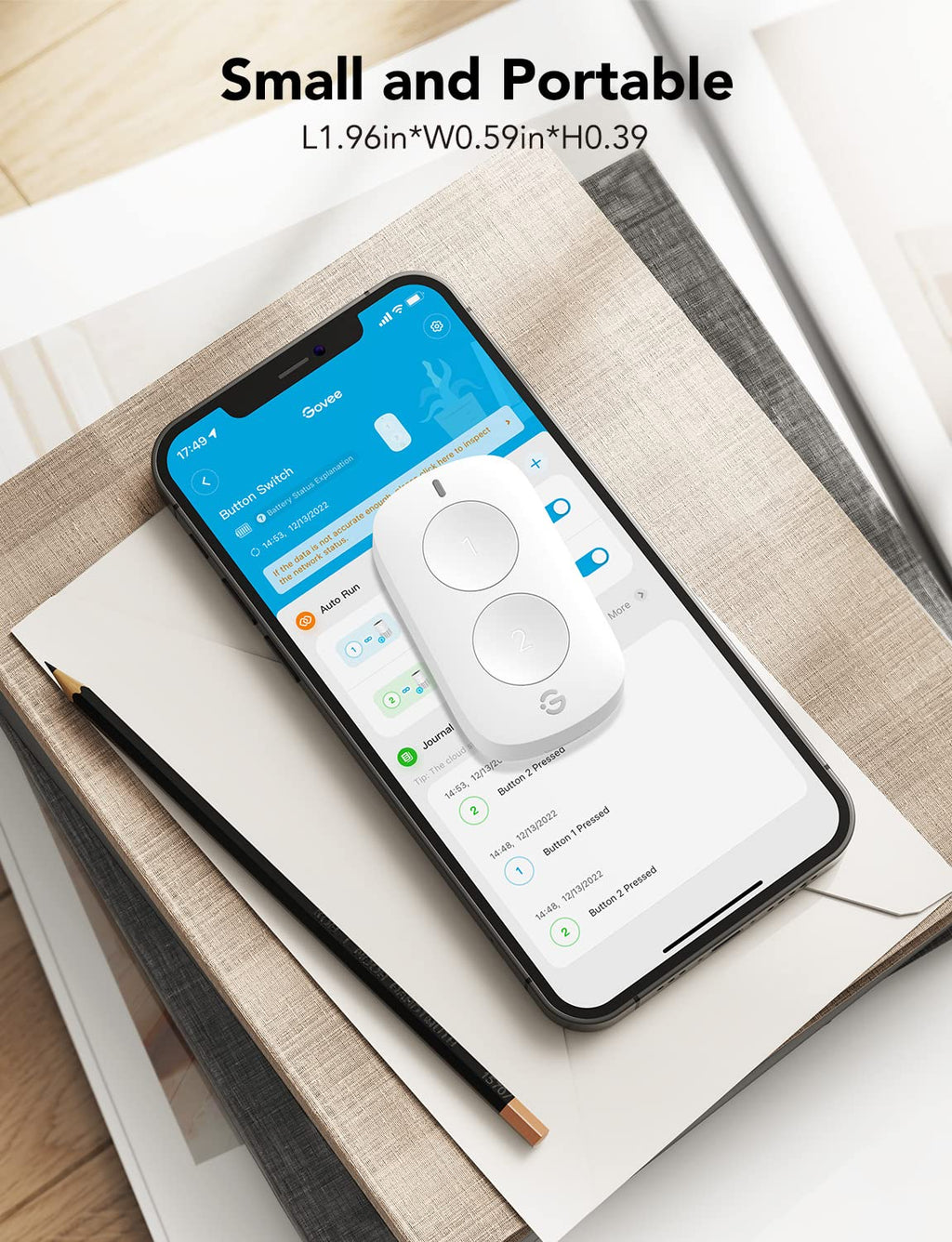 GoveeLife Smart Mini Double Button Switch - Oval view 8