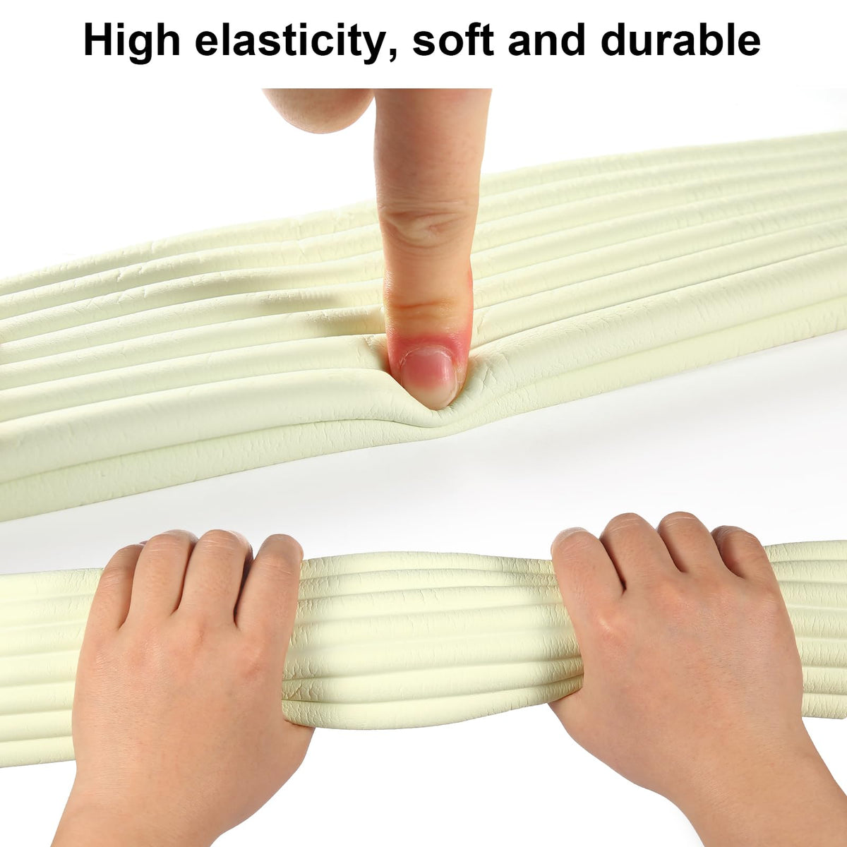 Dovesail Upgrade Baby Proofing Edge Guards 6.6ft Protector with 3M Adhesive Double Sided Tape - Cream - 16.4 Feet view 3
