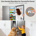 Fridge Locks for Kids with Strong Adhesive - White / 2 Pack view 2